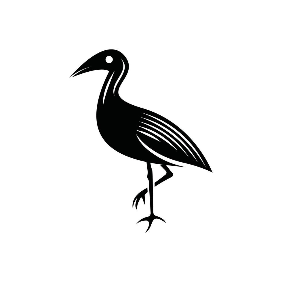 elegante uccello logo icona design e simbolo vettore