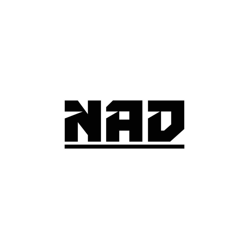 nad lettera creativo moderno elegante logo design vettore