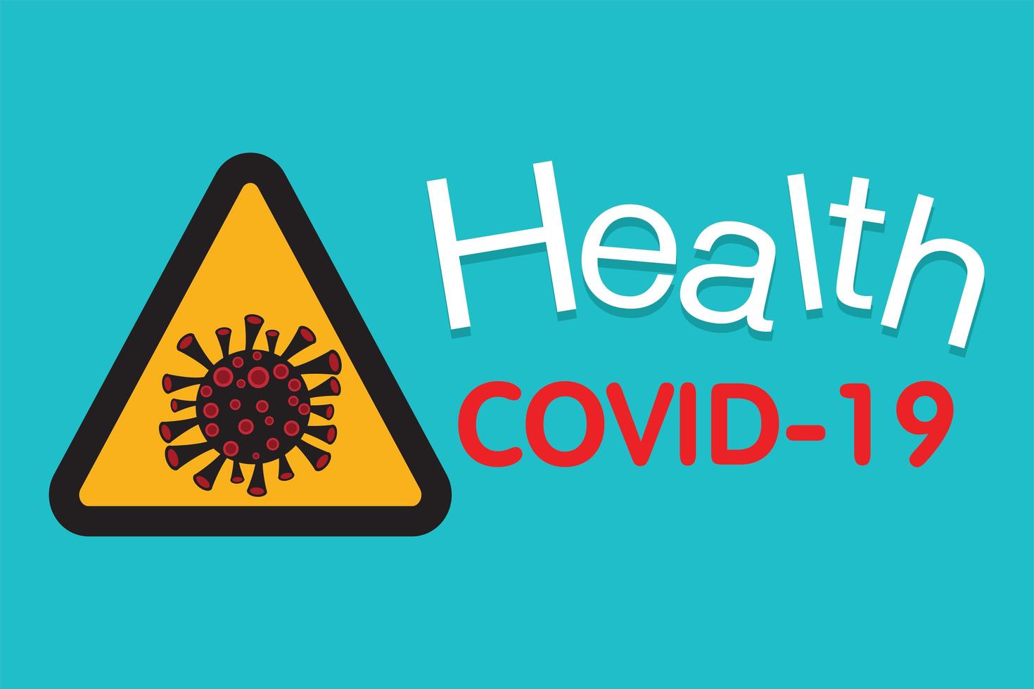 covid-19, disegno vettoriale di focolaio di coronavirus