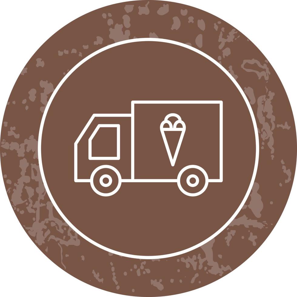 gelato furgone vettore icona
