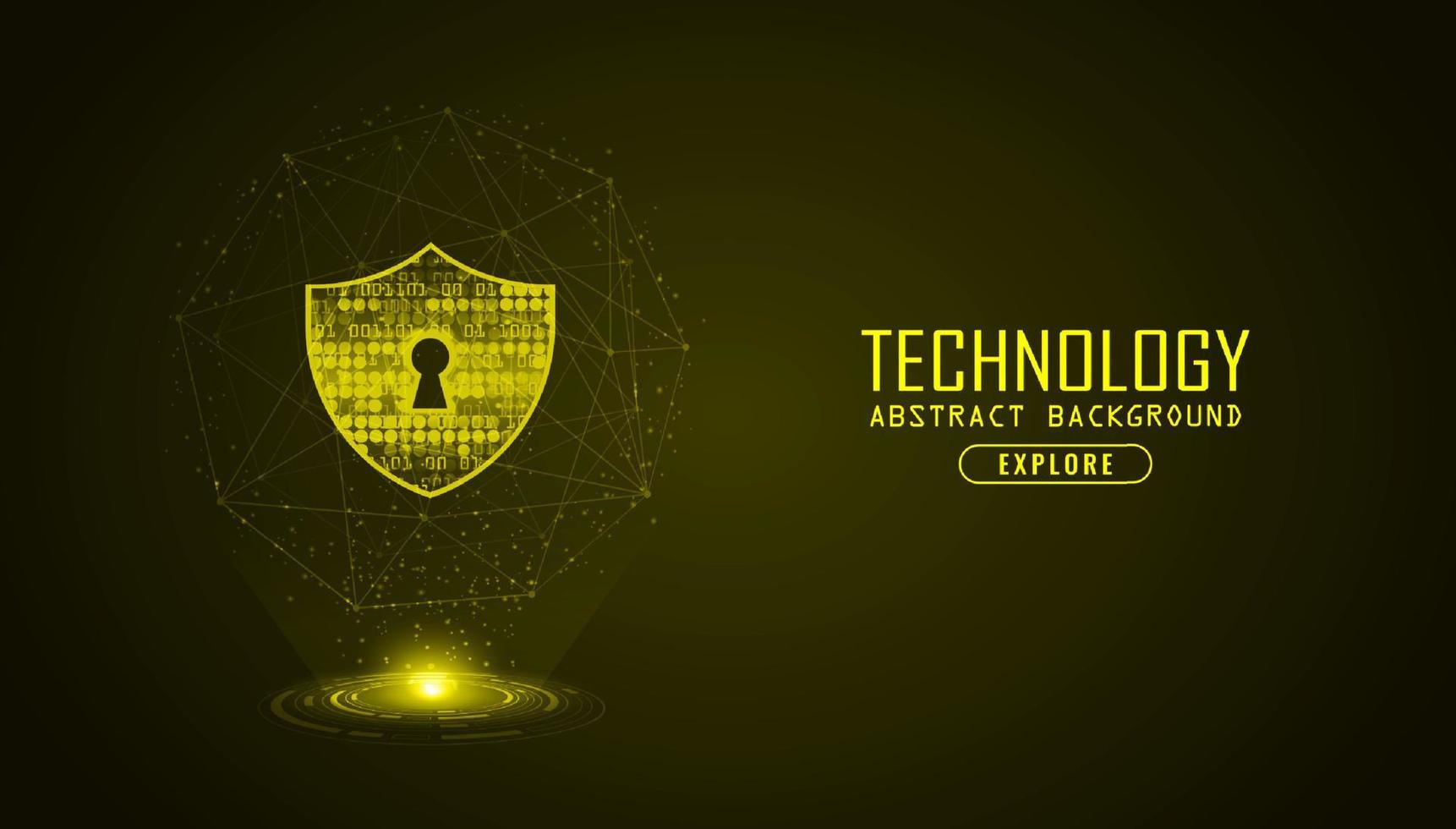 moderno sicurezza informatica tecnologia sfondo con lucchetto vettore