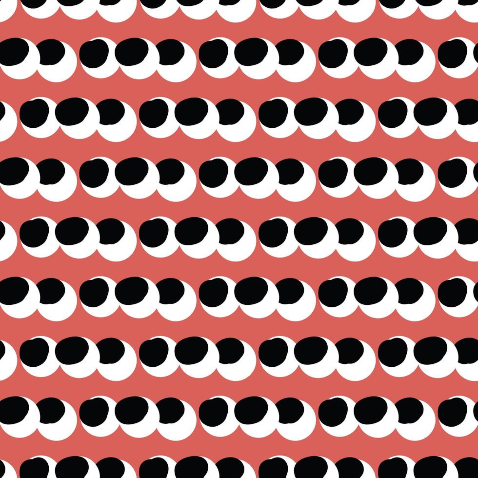 vettore seamless texture di sfondo pattern. colori disegnati a mano, rosso, nero, bianco.