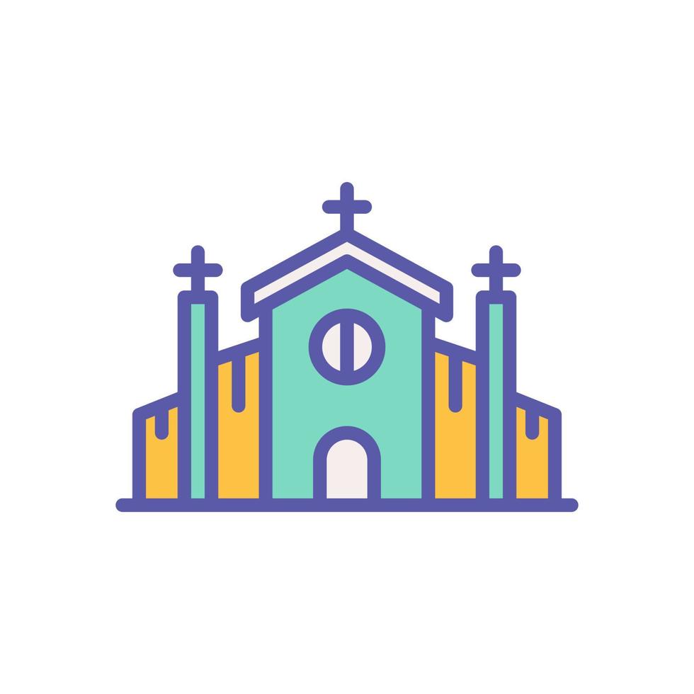 Chiesa icona per il tuo sito web disegno, logo, app, ui. vettore