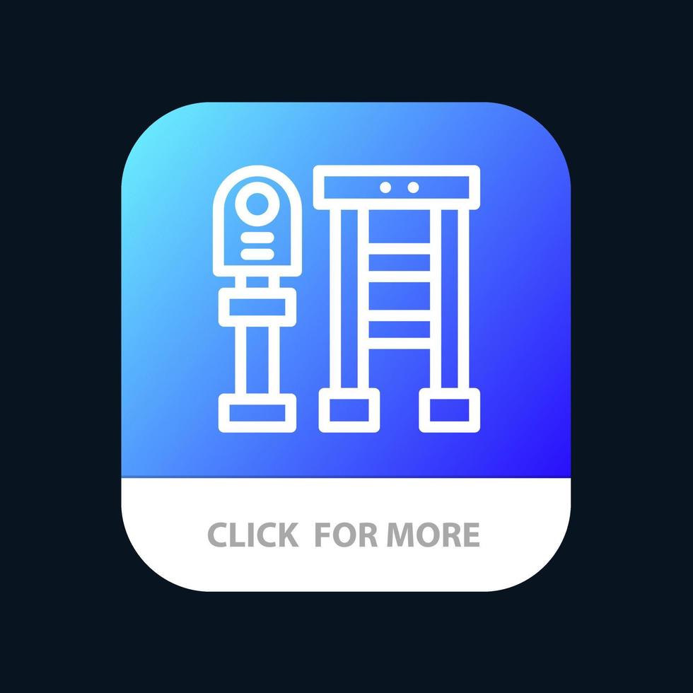 panchina autobus stazione fermare mobile App pulsante androide e ios linea versione vettore