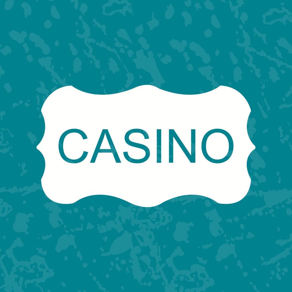 casinò cartello vettore icona