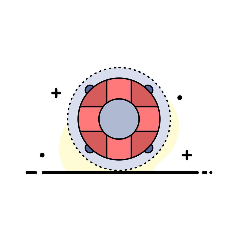 Aiuto vita salvagente salvavita salvagente piatto colore icona vettore
