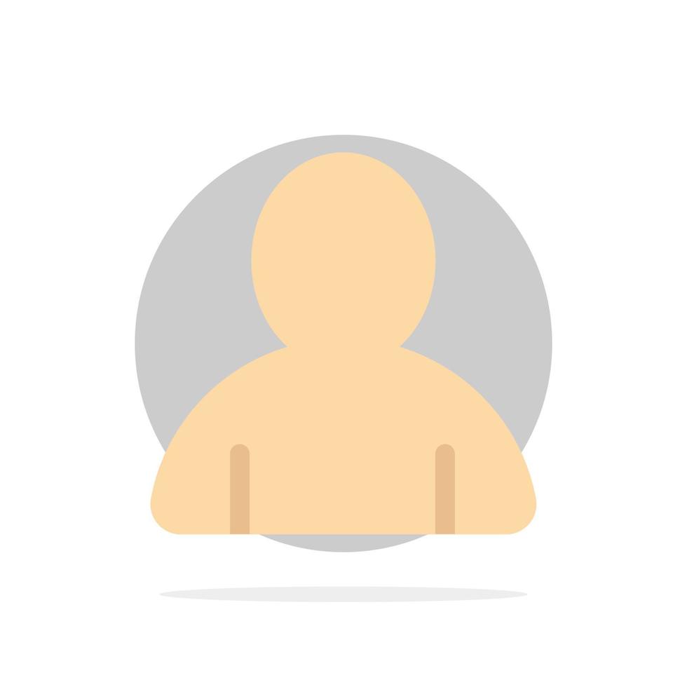 account avatar utente astratto cerchio sfondo piatto colore icona vettore
