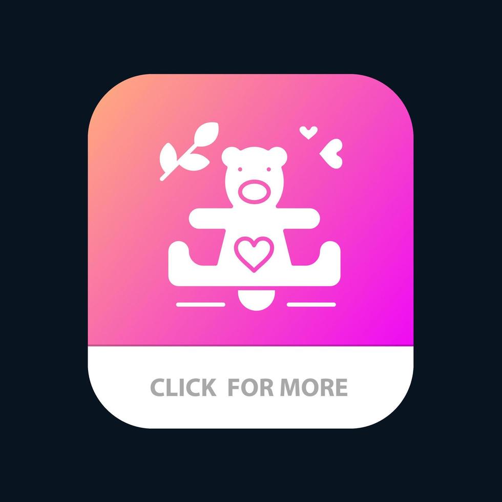 cuori amore amorevole nozze mobile App pulsante androide e ios glifo versione vettore