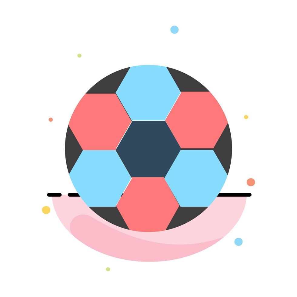 palla calcio calcio sport astratto piatto colore icona modello vettore