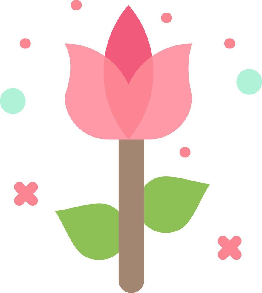 decorazione Pasqua fiore pianta piatto colore icona vettore icona bandiera modello