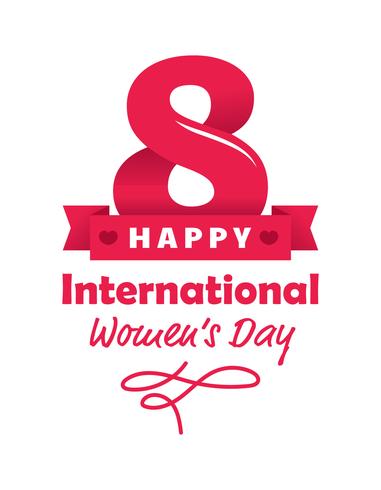 Poster internazionale della giornata della donna vettore