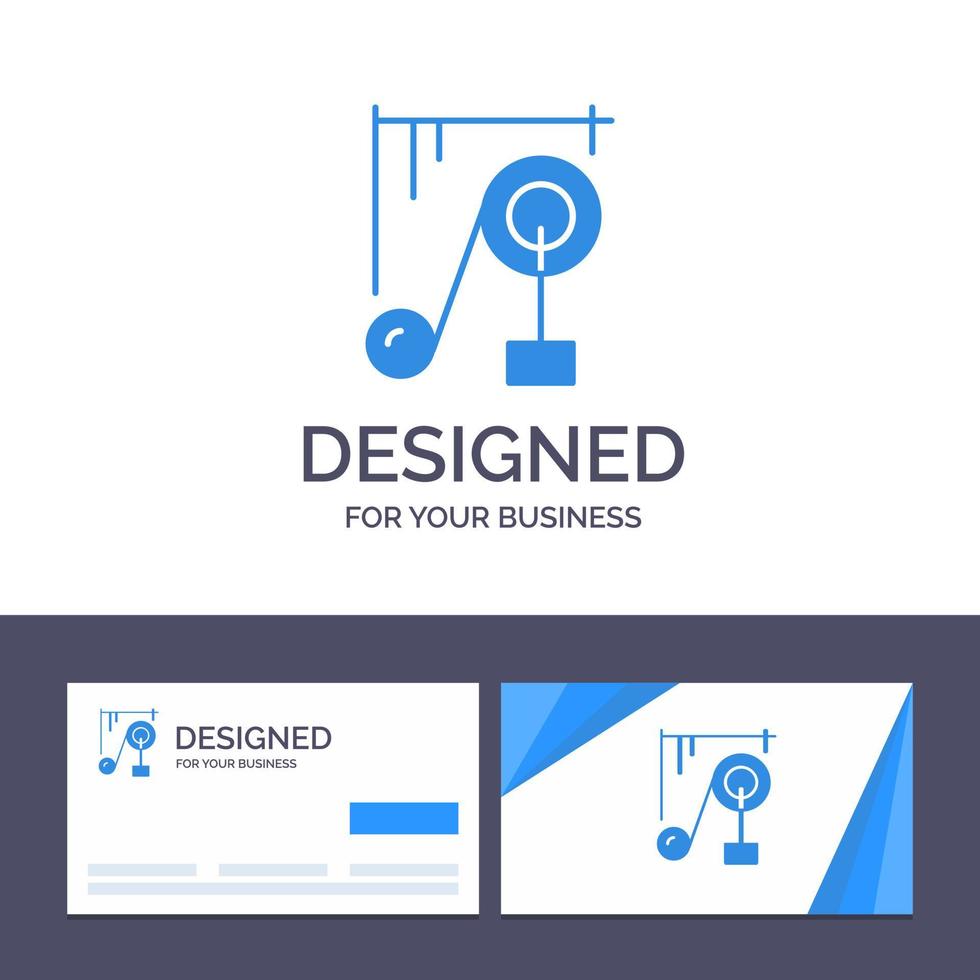 creativo attività commerciale carta e logo modello dispositivo macchina scienza scienza macchina vettore illustrazione