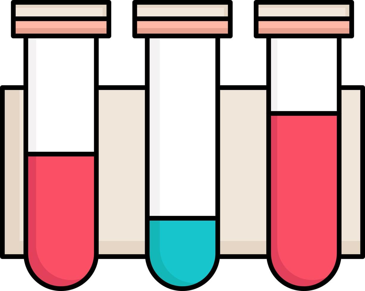 test tubo scienza laboratorio sangue piatto colore icona vettore