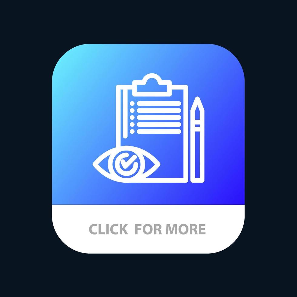 qualità controllo arretrato lista di controllo controllo Piano mobile App pulsante androide e ios linea versione vettore