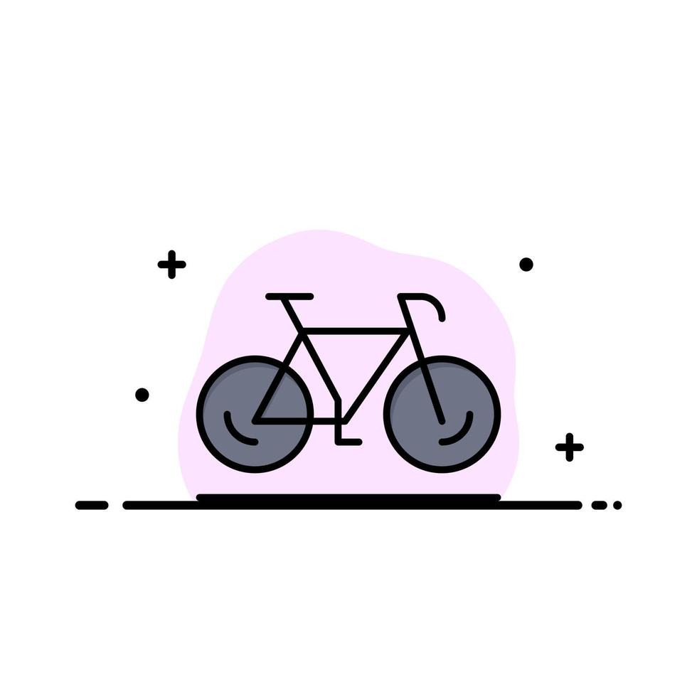 bicicletta movimento camminare sport attività commerciale logo modello piatto colore vettore