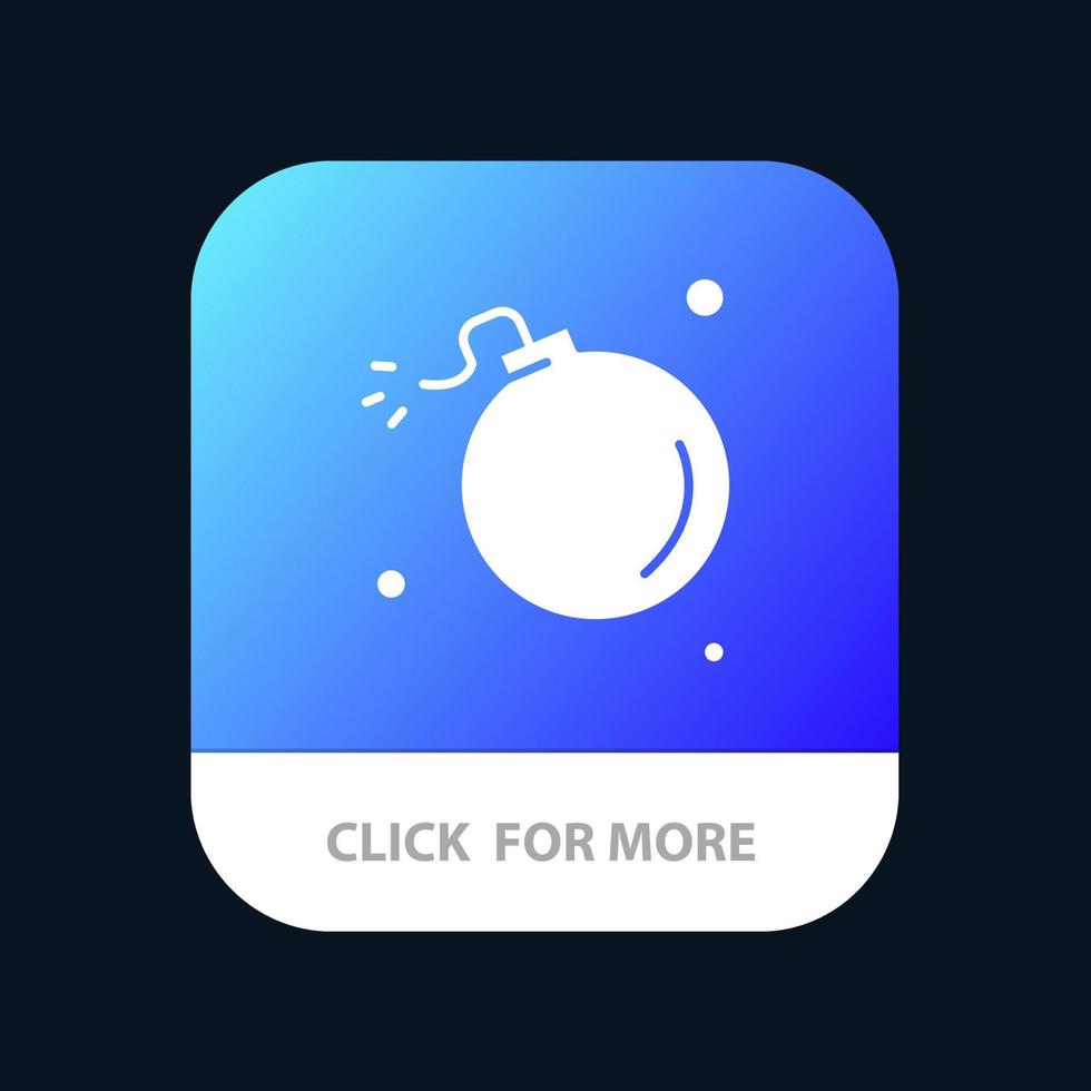 bomba cometa esplosione meteora scienza mobile App pulsante androide e ios glifo versione vettore
