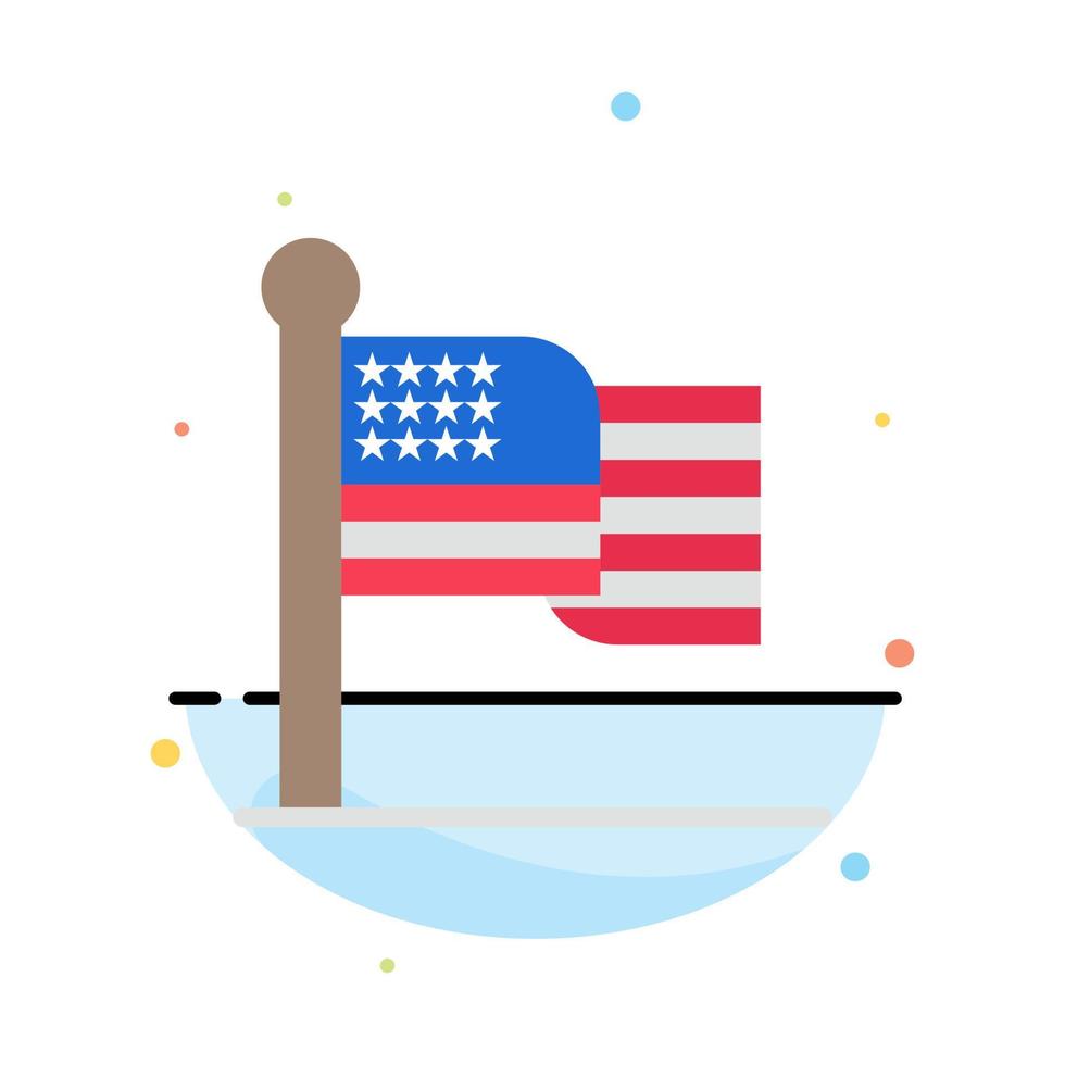 americano bandiera ringraziamento Stati Uniti d'America astratto piatto colore icona modello vettore
