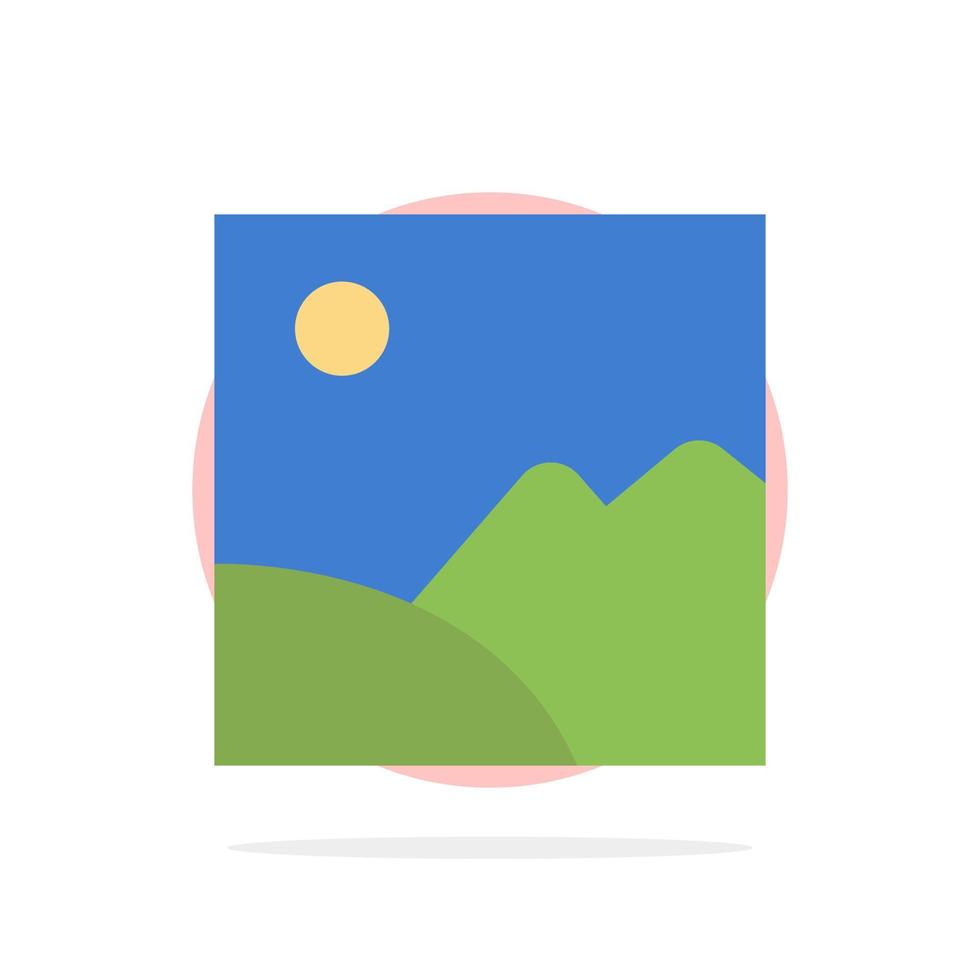 Immagine galleria immagine sole astratto cerchio sfondo piatto colore icona vettore