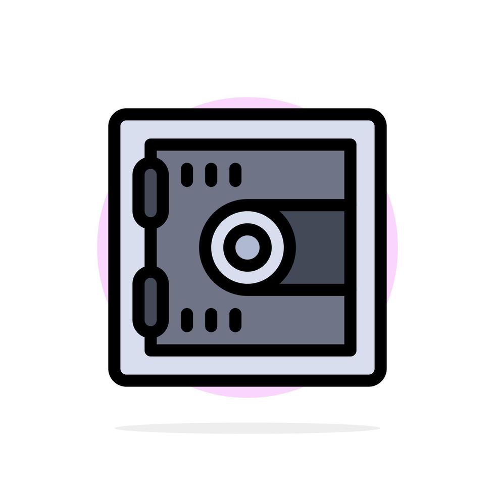 armadietto serratura motivazione astratto cerchio sfondo piatto colore icona vettore