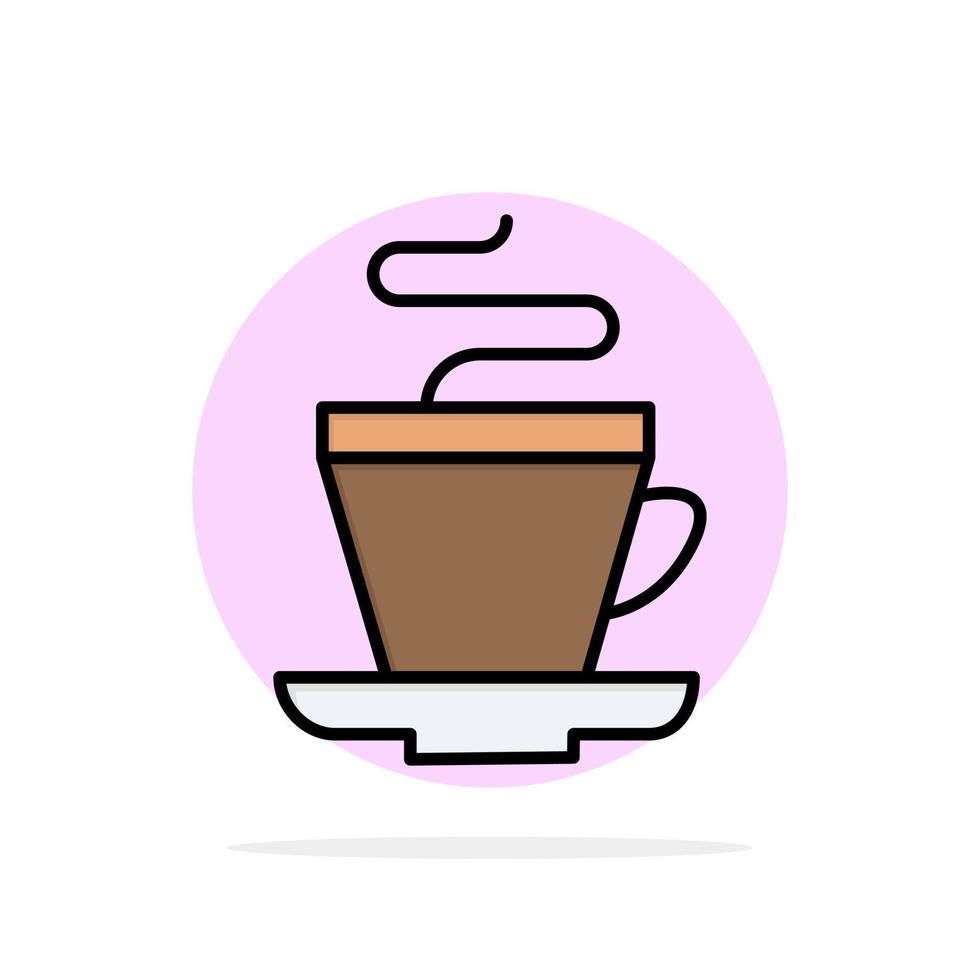 tè tazza caffè indiano astratto cerchio sfondo piatto colore icona vettore