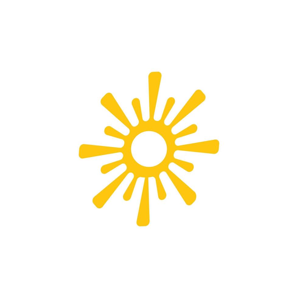 logo di illustrazione del sole vettore