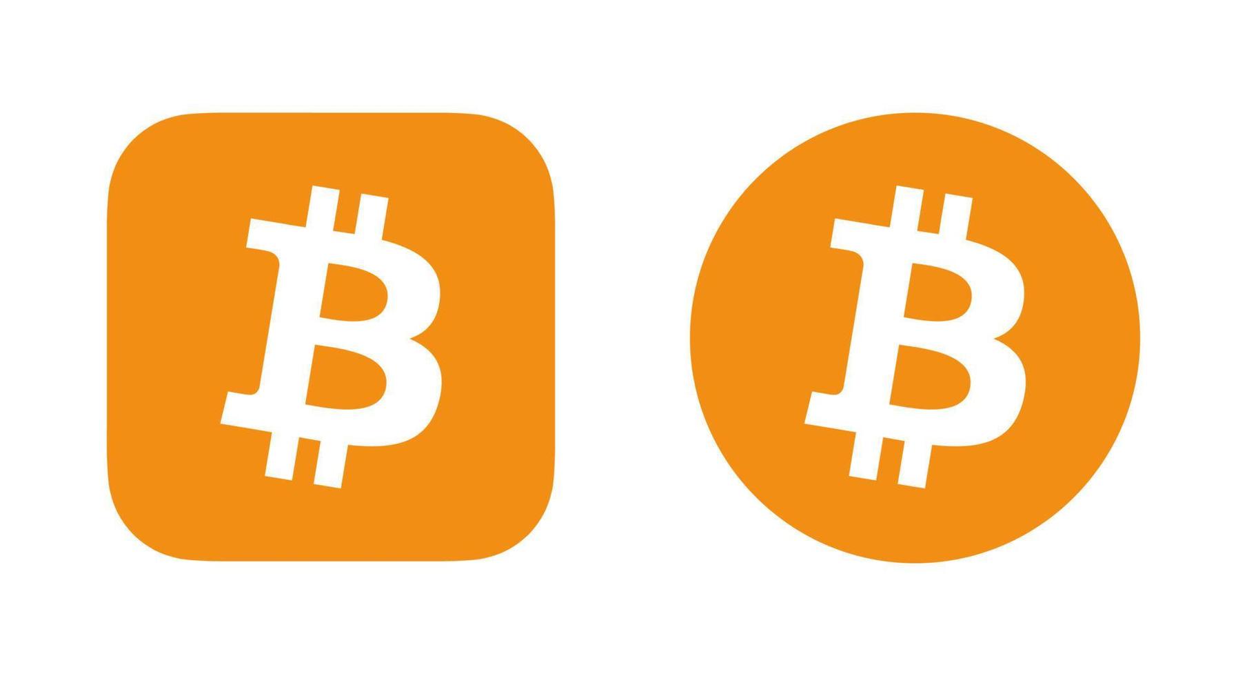 bitcoin logo vettore, bitcoin icona gratuito vettore