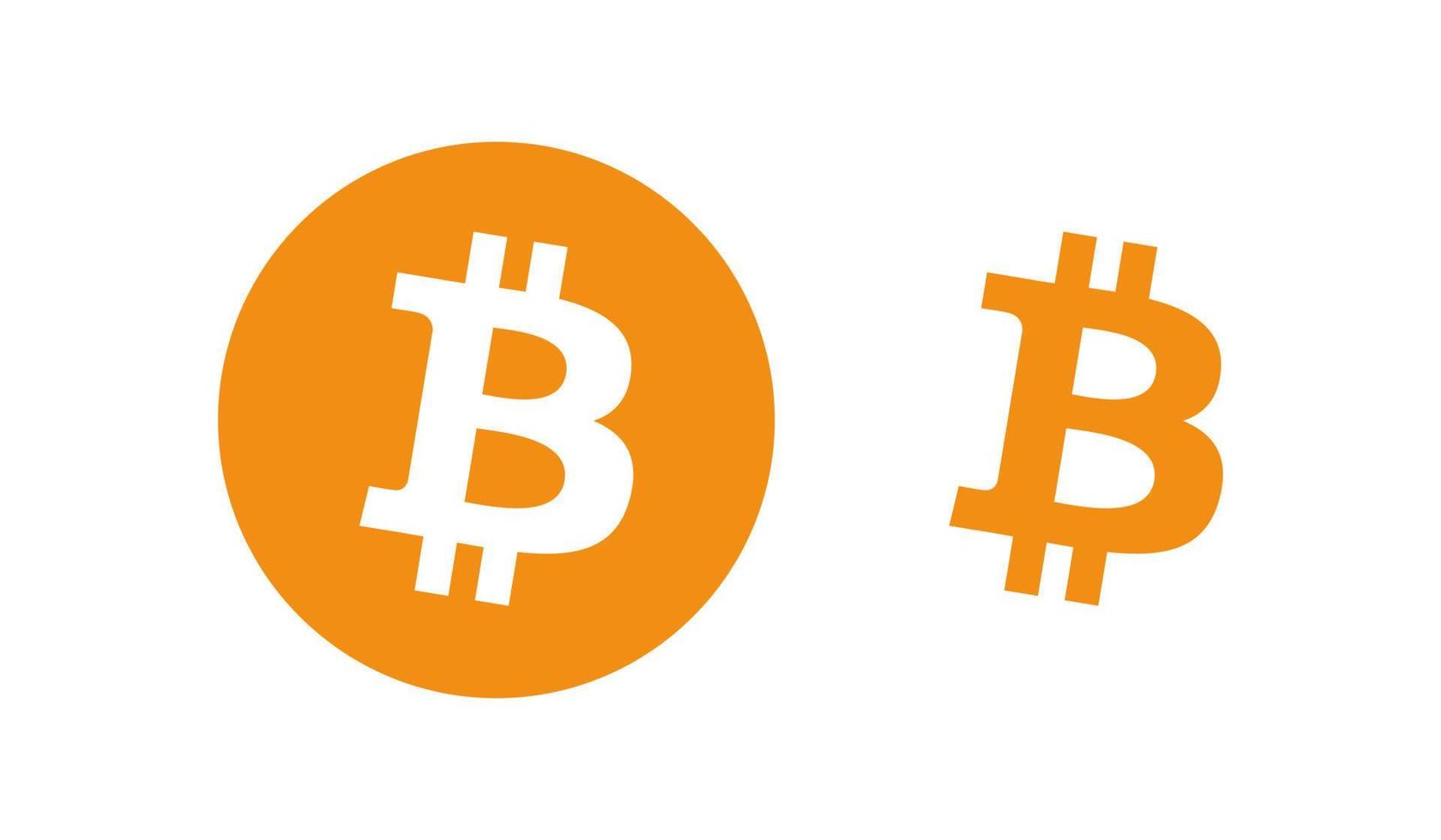 bitcoin logo vettore, bitcoin icona gratuito vettore