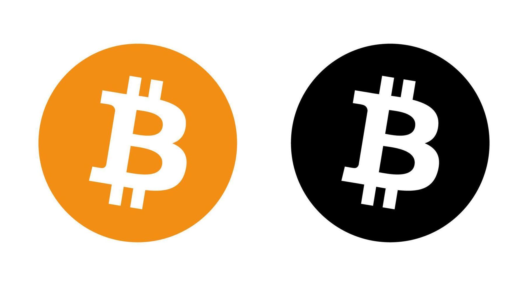 bitcoin logo vettore, bitcoin icona gratuito vettore