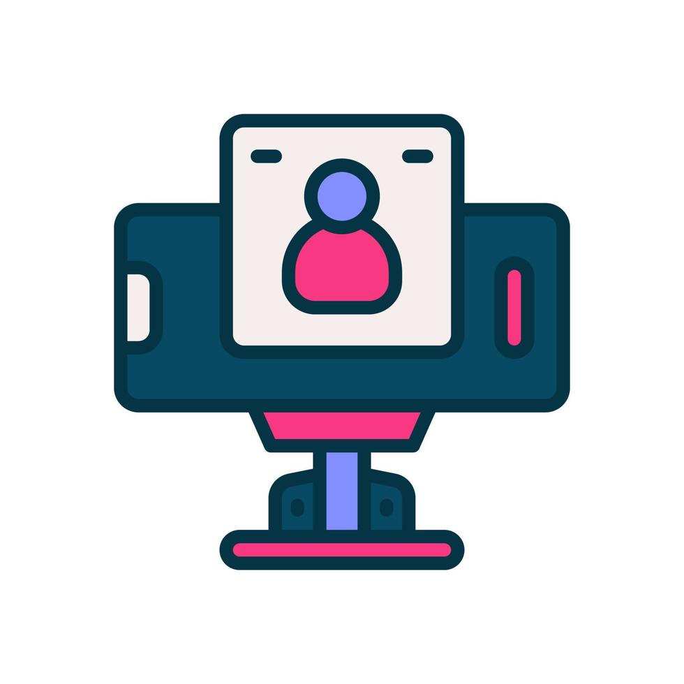 Vlogging icona per il tuo sito web, mobile, presentazione, e logo design. vettore