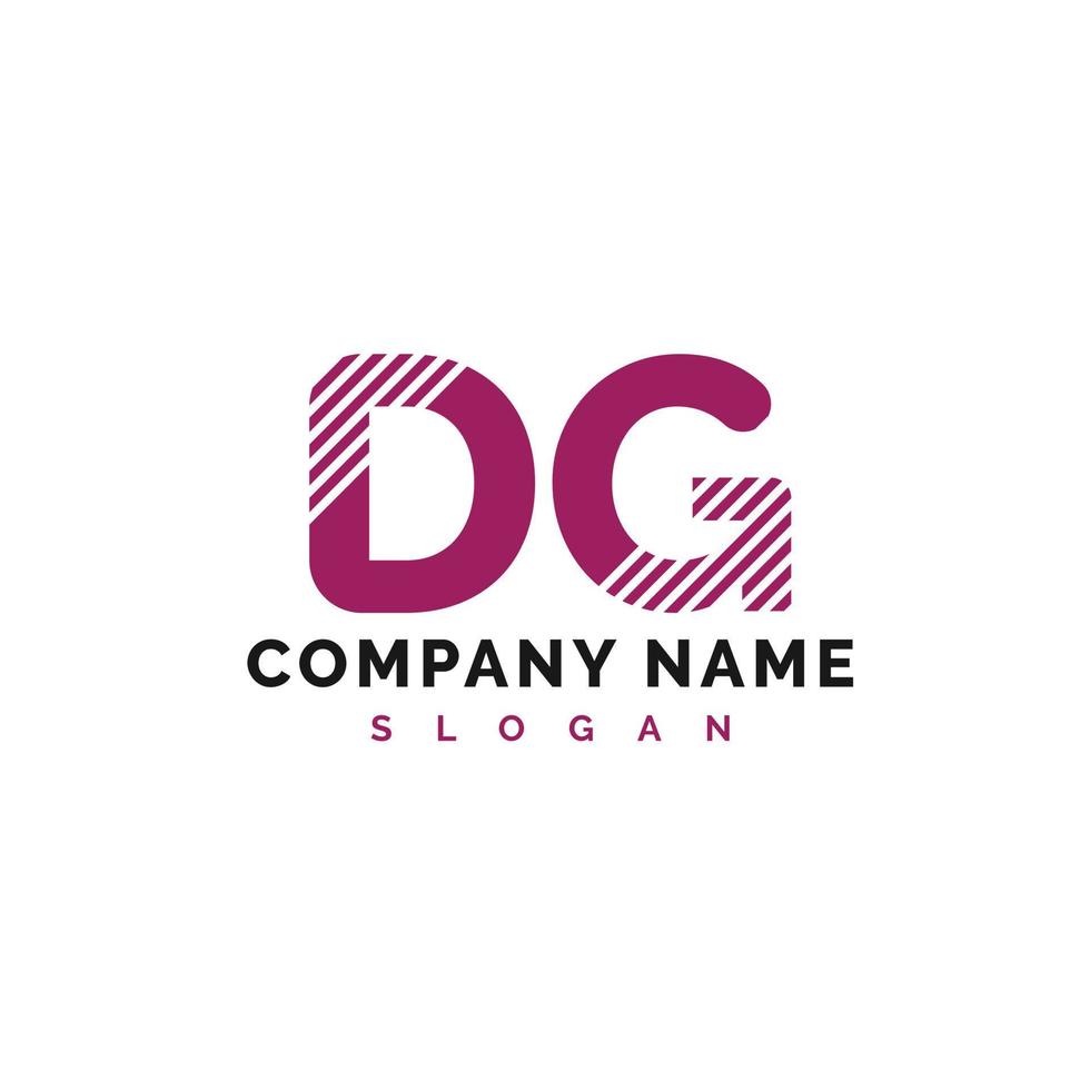 dg lettera logo design. dg lettera logo vettore illustrazione - vettore