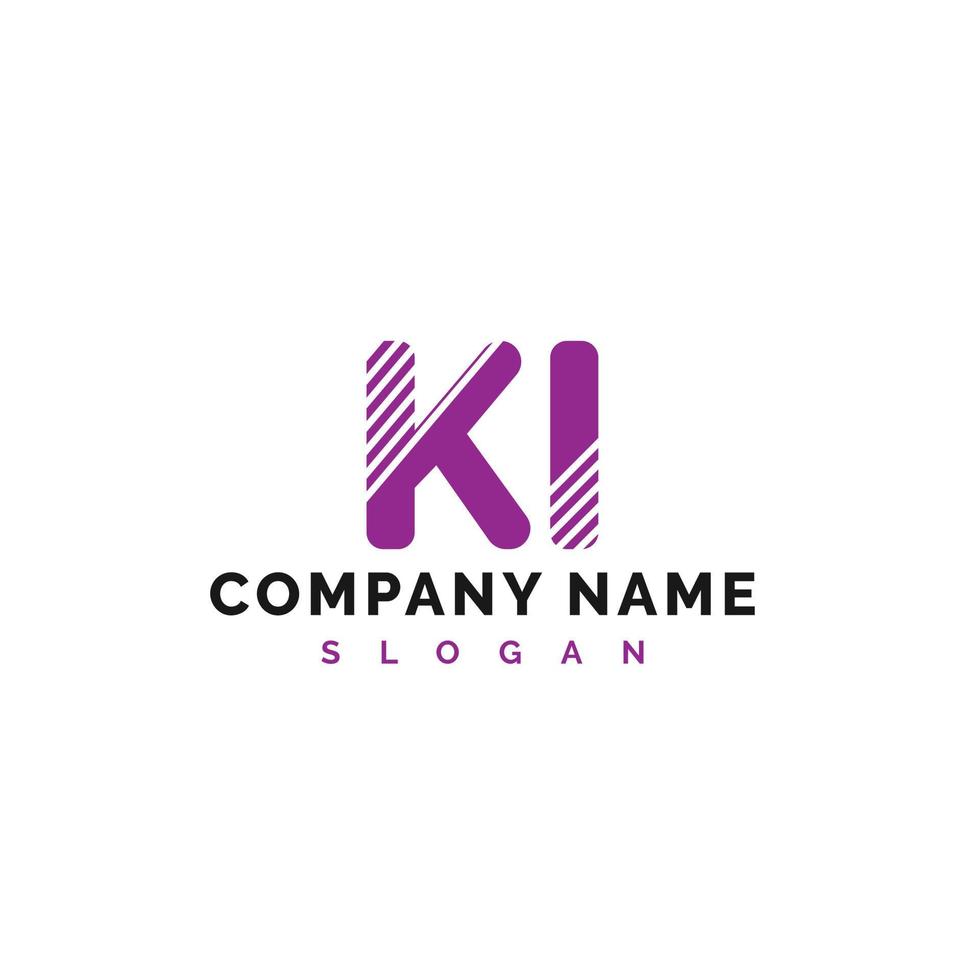 ki lettera logo design. ki lettera logo vettore illustrazione - vettore