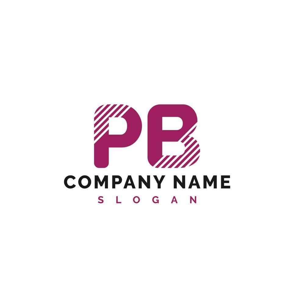 pb lettera logo design. pb lettera logo vettore illustrazione - vettore