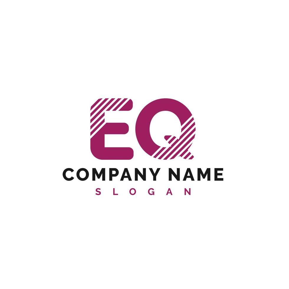 eq lettera logo design. eq lettera logo vettore illustrazione - vettore