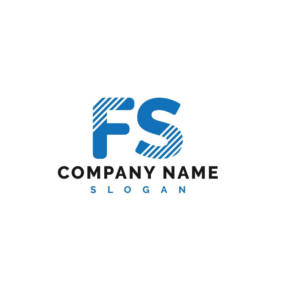 fs lettera logo design. fs lettera logo vettore illustrazione - vettore
