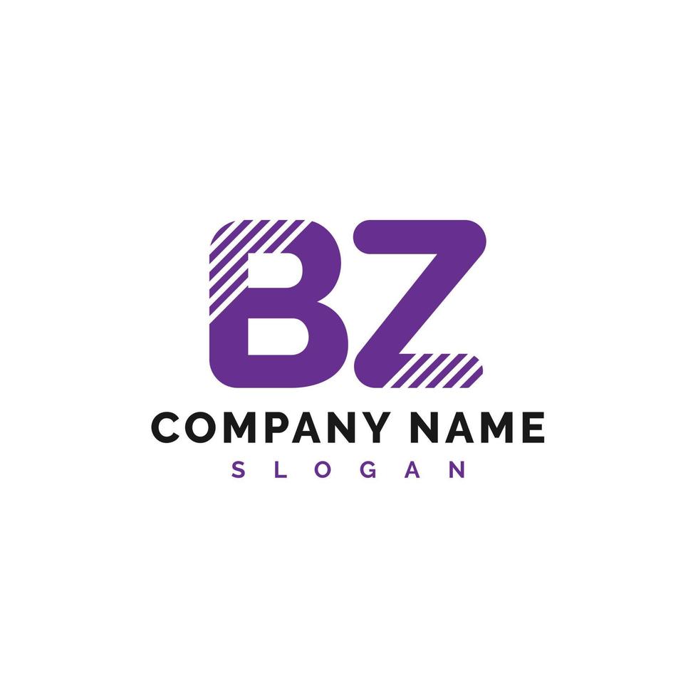 bz logo design. bz lettera logo icona vettore illustrazione - vettore