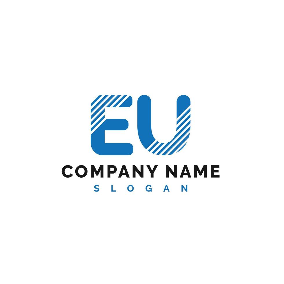 Unione Europea lettera logo design. Unione Europea lettera logo vettore illustrazione - vettore