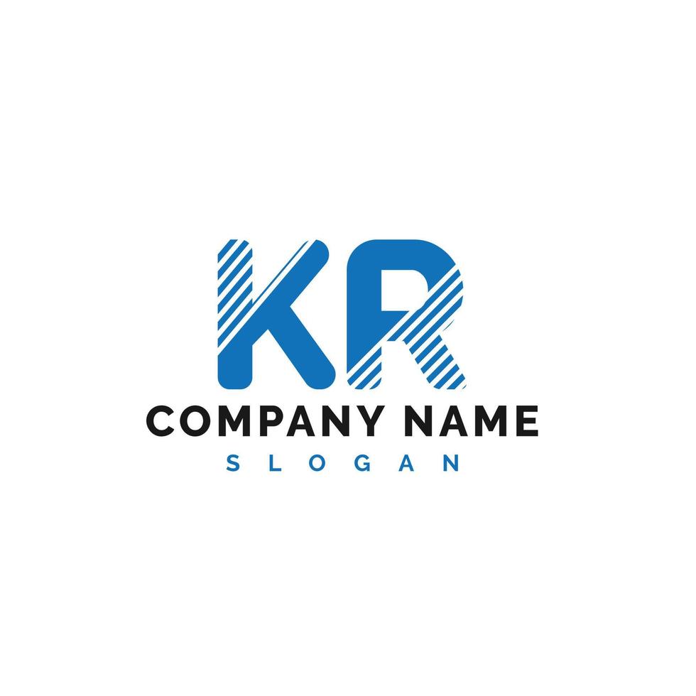 kr lettera logo design. kr lettera logo vettore illustrazione - vettore