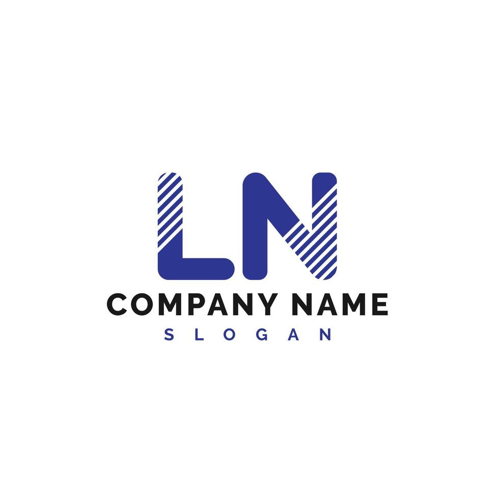 ln lettera logo design. ln lettera logo vettore illustrazione - vettore