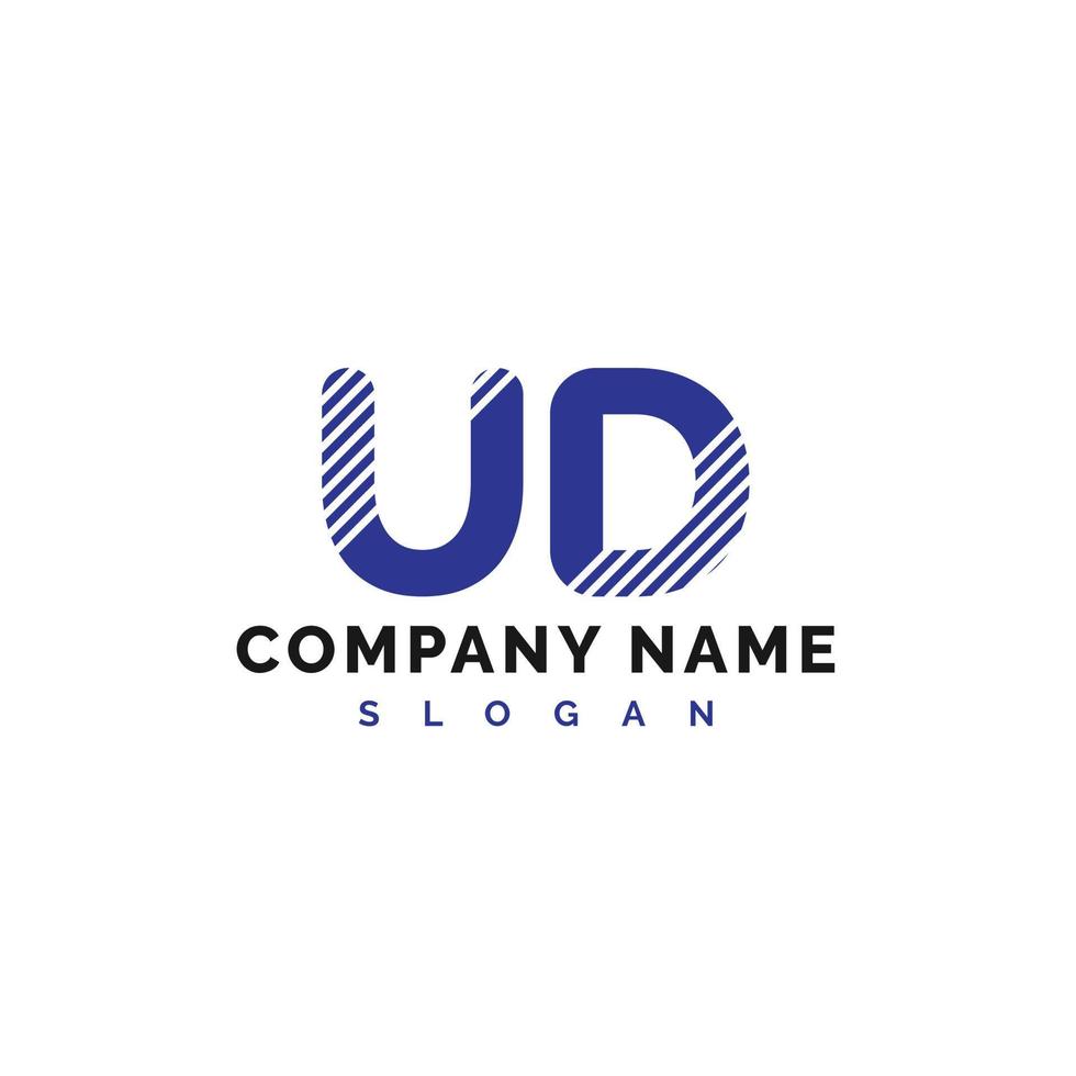 ud lettera logo design. ud lettera logo vettore illustrazione - vettore