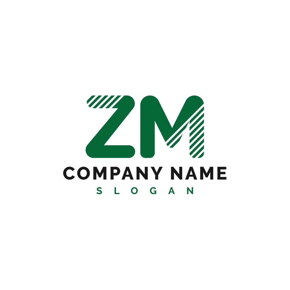 zm lettera logo design. zm lettera logo vettore illustrazione - vettore