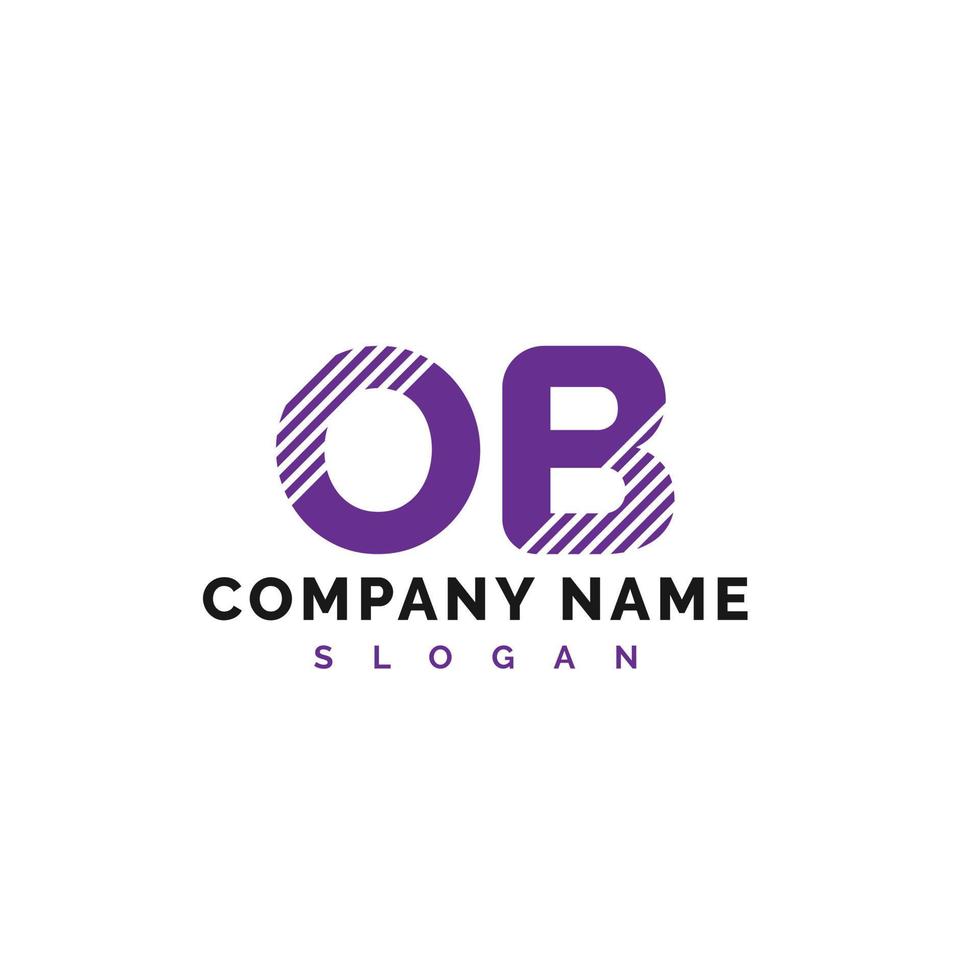 ob lettera logo design. ob lettera logo vettore illustrazione - vettore