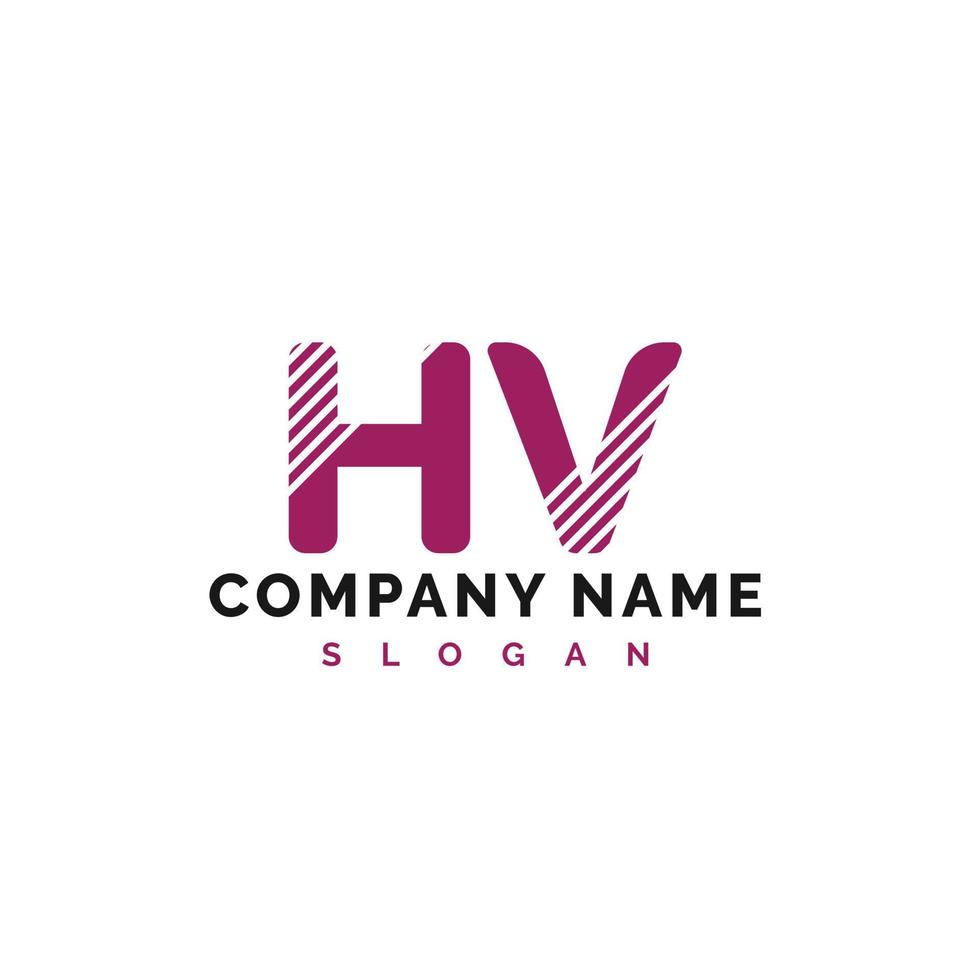 hv lettera logo design. hv lettera logo vettore illustrazione - vettore