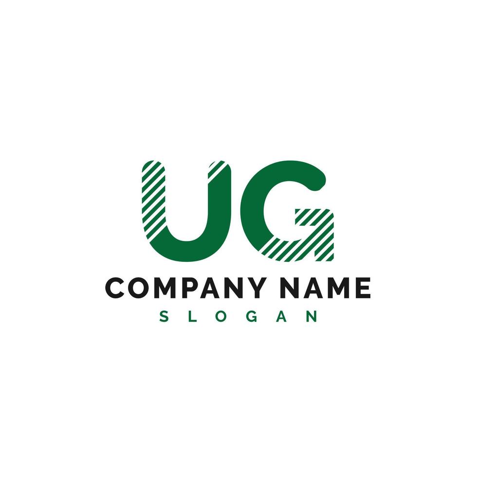 ug lettera logo design. ug lettera logo vettore illustrazione - vettore