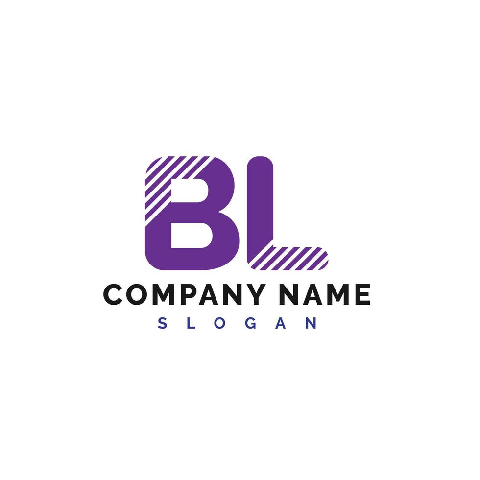 bl logo design. bl lettera logo icona vettore illustrazione - vettore