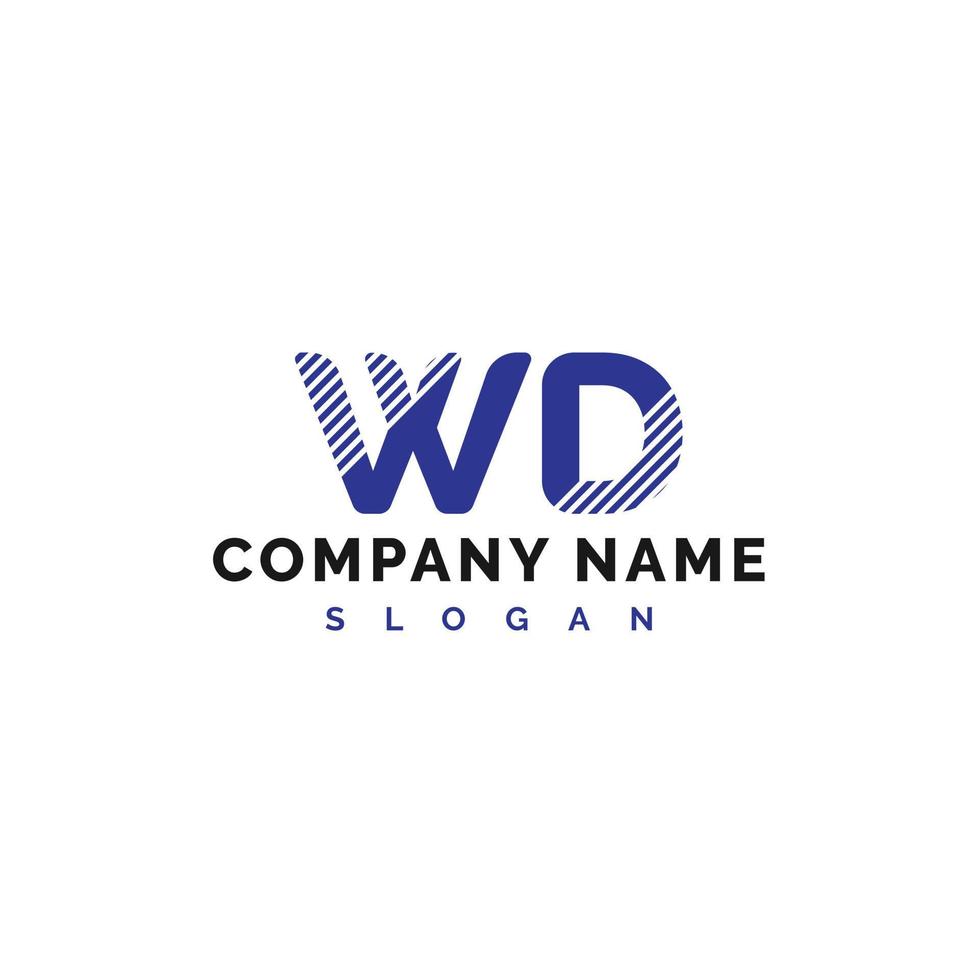 wd lettera logo design. wd lettera logo vettore illustrazione - vettore