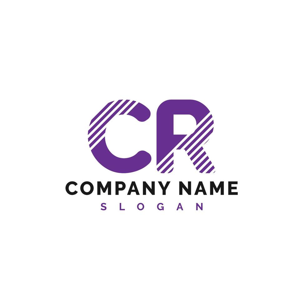 cr lettera logo design. cr lettera logo vettore illustrazione - vettore