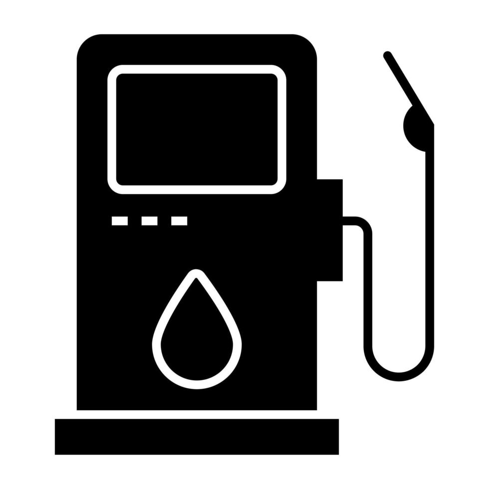 icona di download premium della pompa di benzina vettore