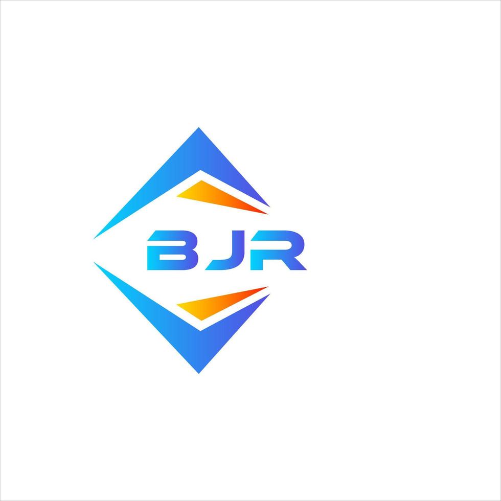 bjr astratto tecnologia logo design su bianca sfondo. bjr creativo iniziali lettera logo concetto. vettore