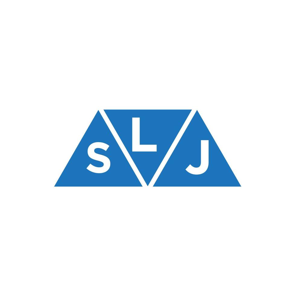 lsj astratto iniziale logo design su bianca sfondo. lsj creativo iniziali lettera logo concetto. vettore