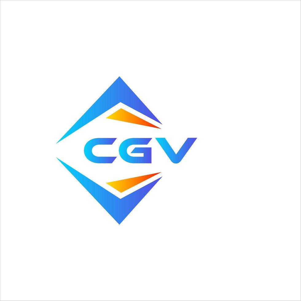 cgv astratto tecnologia logo design su bianca sfondo. cgv creativo iniziali lettera logo concetto. vettore